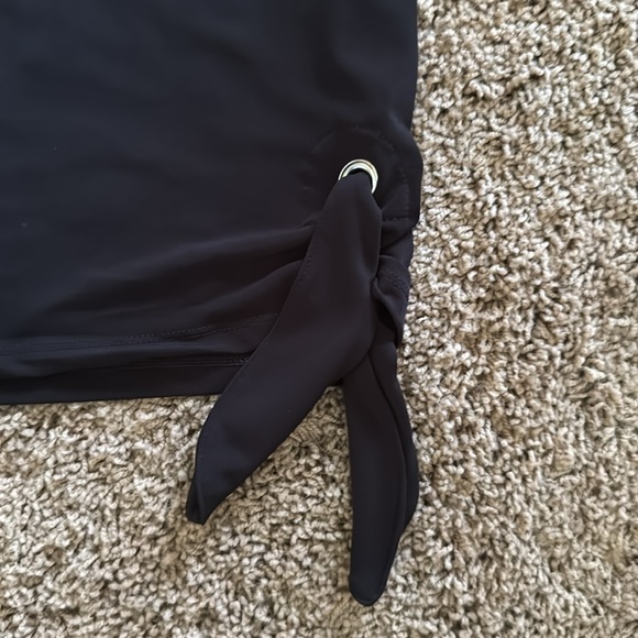 CHICO’S Women's Black Shortsleeved Top Sz Lg (Chico’s 2) - Picture 3 of 10